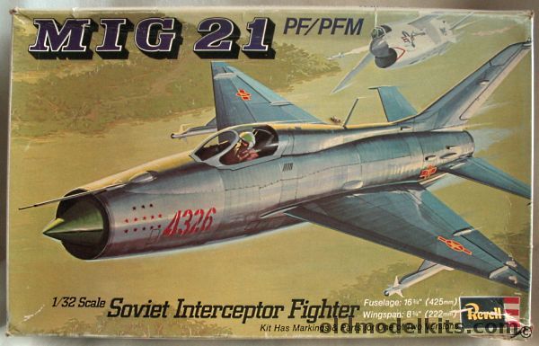 Revell 1/32 Mig-21 PF/PFM - Great Britain Issue, H267 plastic model kit